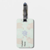 Cartoon Poodle Gepäckanhänger (Rückseite vertikal)