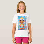 Cartoon Pool Party Dusche mit Schnorchel und Schwi T-Shirt (Vorne ganz)
