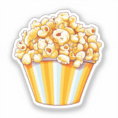 Cartoon Popcorn Aufkleber (Vorderseite)