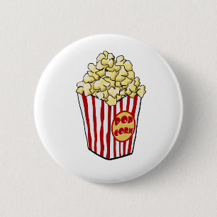 Cartoon-Popcorn-Beutel Button