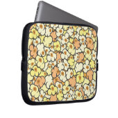 Cartoon-Popcorn Laptopschutzhülle (Vorne Rechts)