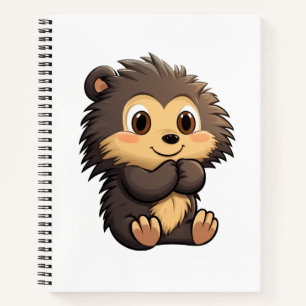Cartoon-Porcupie-Abbildung Notizblock
