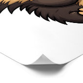 Cartoon-Porcupie-Abbildung Poster (Ecke)