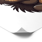 Cartoon-Porcupie-Abbildung Poster (Ecke)