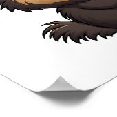 Cartoon-Porcupie-Abbildung Poster (Ecke)