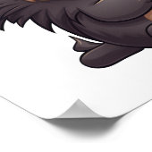 Cartoon-Porcupie-Abbildung Poster (Ecke)