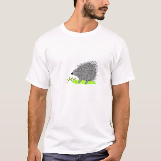 Cartoon Porcupine T-Shirt (Vorderseite)