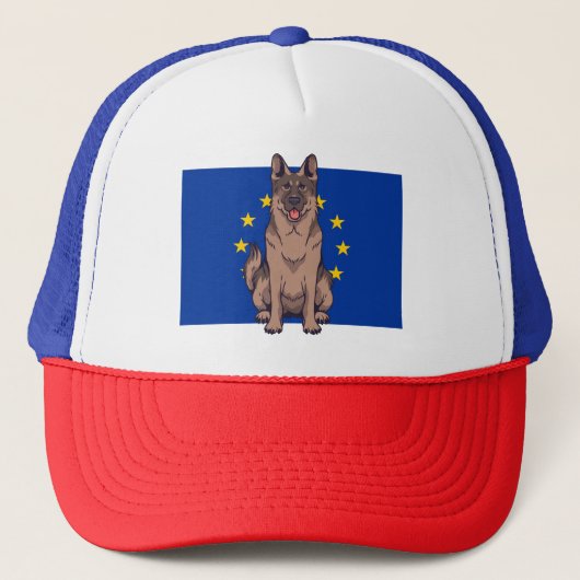 Cartoon Portrait Design Truckerkappe (Vorderseite)