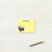 Cartoon Post-it Klebezettel (Auf Schreibtisch)