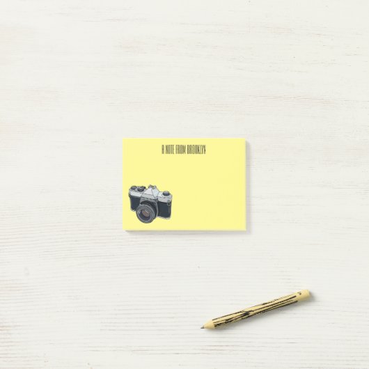 Cartoon Post-it Klebezettel (Auf Schreibtisch)