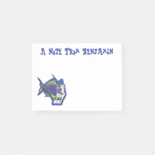 Cartoon Post-it Klebezettel (Vorderseite)