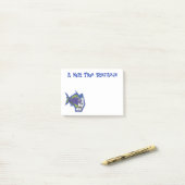 Cartoon Post-it Klebezettel (Auf Schreibtisch)