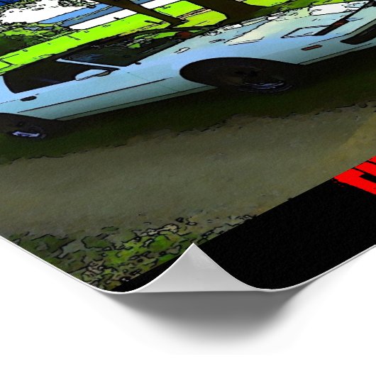 Cartoon Poster eines 89 Feuervogels (Ecke)