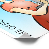 Cartoon Poster für Büropolitik (Ecke)