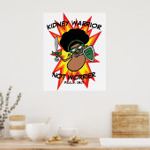 Cartoon Poster für den aufregenden handgezogenen K (Küche)