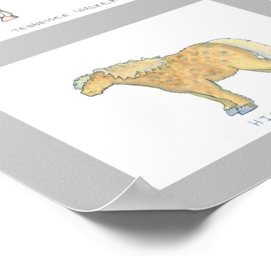 Cartoon-Poster für Pferde Poster (Ecke)