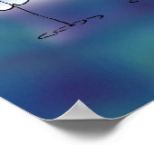 Cartoon-Poster für seltsame Tage Poster (Ecke)