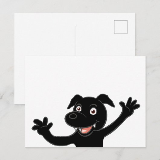 Cartoon Postkarte (Vorne/Hinten)