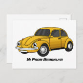 Cartoon Postkarte (Vorne/Hinten)