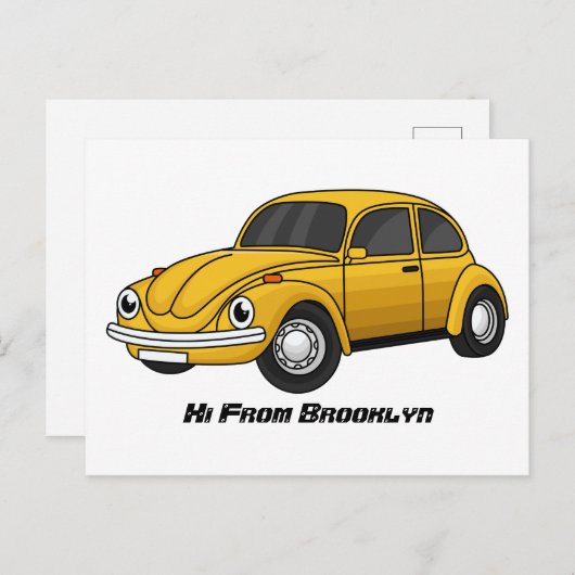 Cartoon Postkarte (Vorne/Hinten)