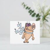 Cartoon Postkarte (Stehend Vorderseite)
