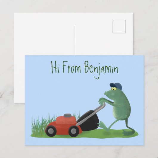 Cartoon Postkarte (Vorne/Hinten)