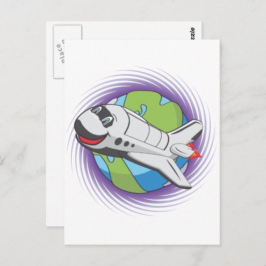 Cartoon Postkarte (Vorne/Hinten)