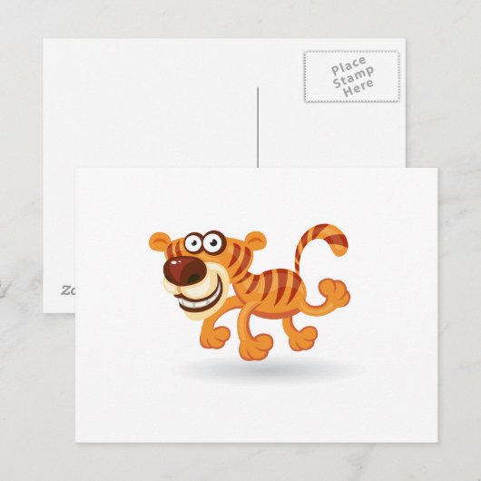 Cartoon Postkarte (Vorne/Hinten)