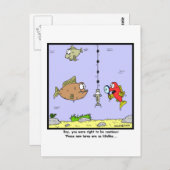 Cartoon Postkarte (Vorne/Hinten)