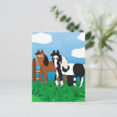 Cartoon Postkarte (Stehend Vorderseite)