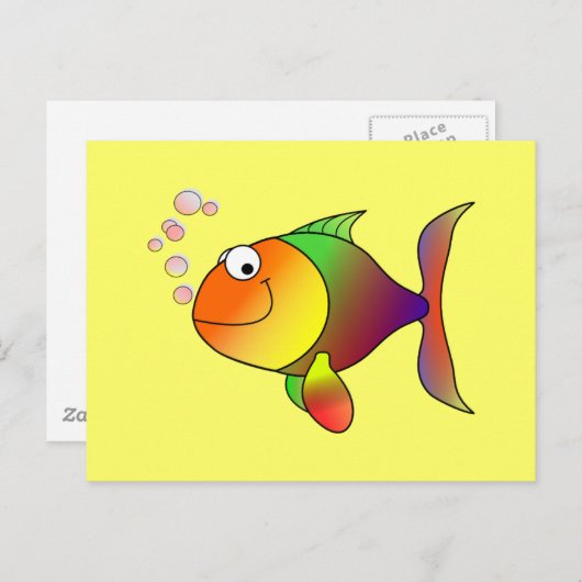 Cartoon Postkarte (Vorne/Hinten)