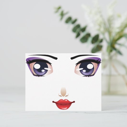 Cartoon Postkarte (Stehend Vorderseite)