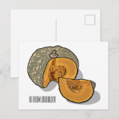 Cartoon Postkarte (Vorne/Hinten)