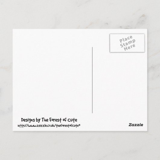 Cartoon Postkarte (Rückseite)