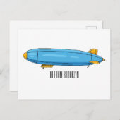 Cartoon Postkarte (Vorne/Hinten)