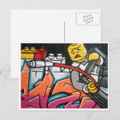 Cartoon Postkarte (Vorne/Hinten)
