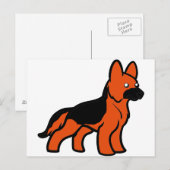 Cartoon Postkarte (Vorne/Hinten)