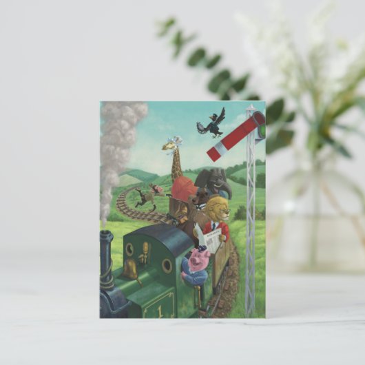 Cartoon Postkarte (Stehend Vorderseite)