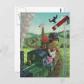 Cartoon Postkarte (Vorne/Hinten)