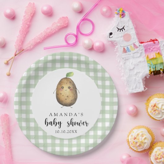 Cartoon Potato Baby Dusche Pappteller (Party)