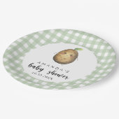 Cartoon Potato Baby Dusche Pappteller (Schrägansicht)