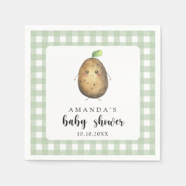 Cartoon Potato Baby Dusche Serviette