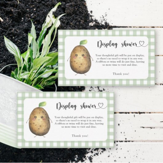 Cartoon Potato - Duschkarte Begleitkarte