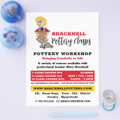 Cartoon Potter, Töpferklassen, Potter-Werbung Flyer (Einzeln)