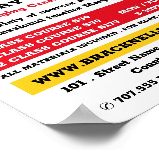 Cartoon Potter, Töpferklassen, Potter-Werbung Poster (Ecke)