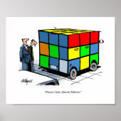 Cartoon print Nissan Cube Poster (Vorne)