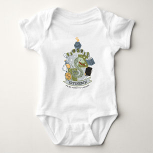 Cartoon Proud Slytherin Wappen Baby Strampler