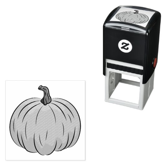Cartoon Pumpkin-Form Permastempel (Beispiel)