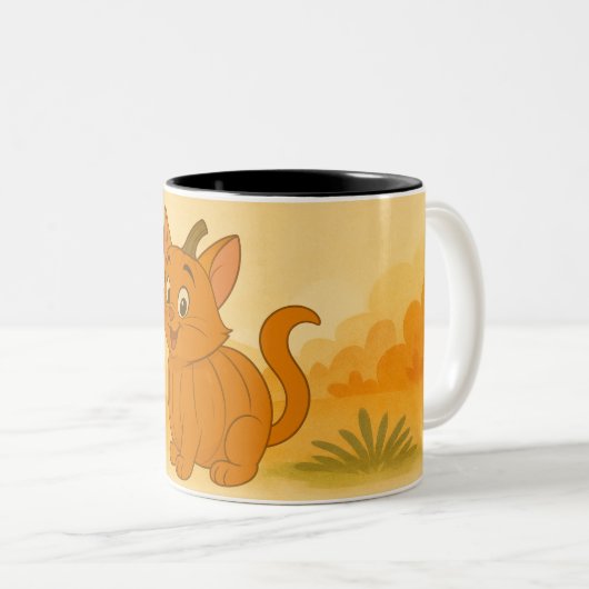 Cartoon Pumpkin Pals Tasse (VorderseiteRechts)