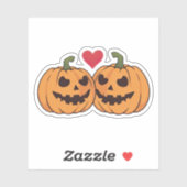 Cartoon Pumpkins Aufkleber (Blatt)